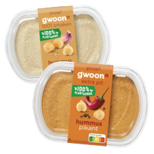 g'woon hummus naturel of pikant